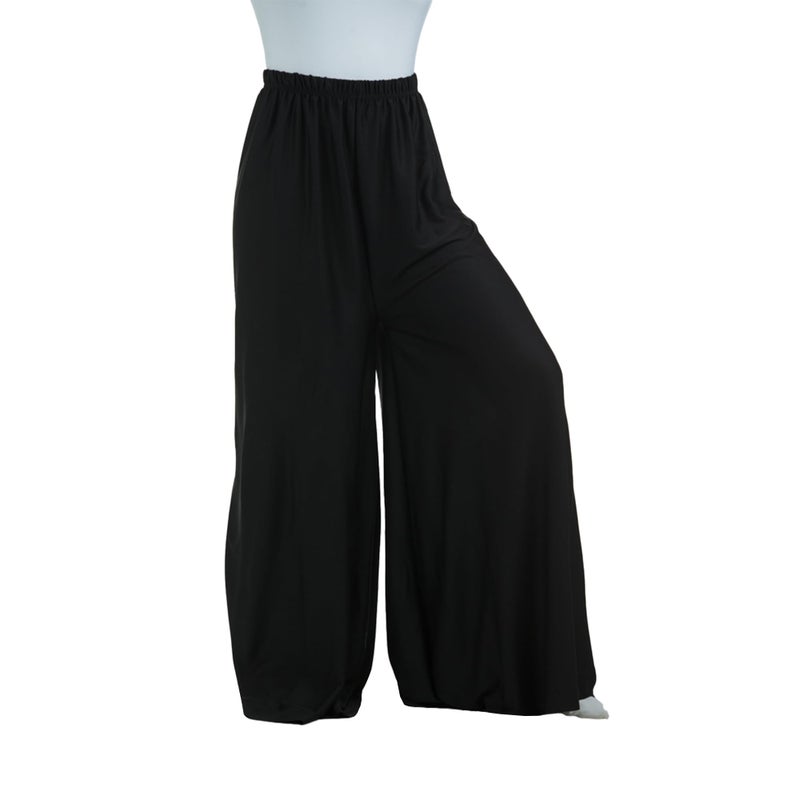 Danzcue Womens Celebration of Spirit Palazzo Pants, Black, Small - Image 5